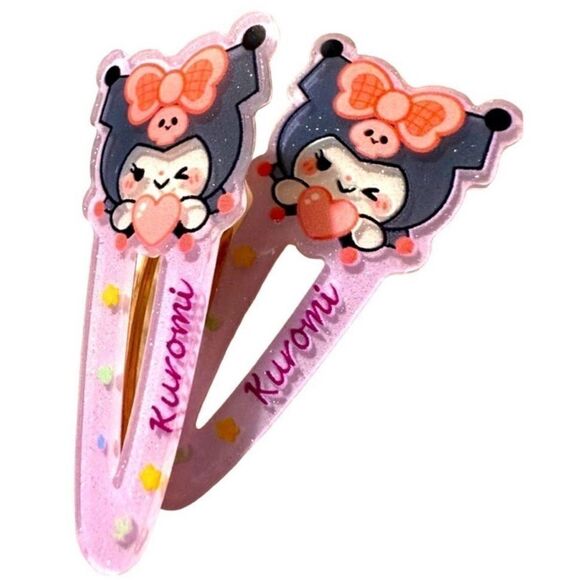 New Sanrio Kuromi Hair Accessories – 2 pcs Hair Clips - Picture 15 of 16